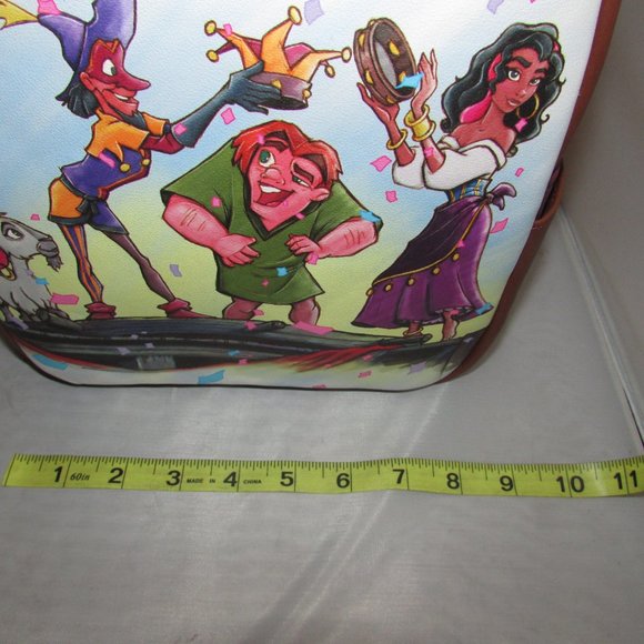 Disney Hunchback Notre Dame Neon Tuesday Mini Backpack New With Tags - Picture 5 of 6